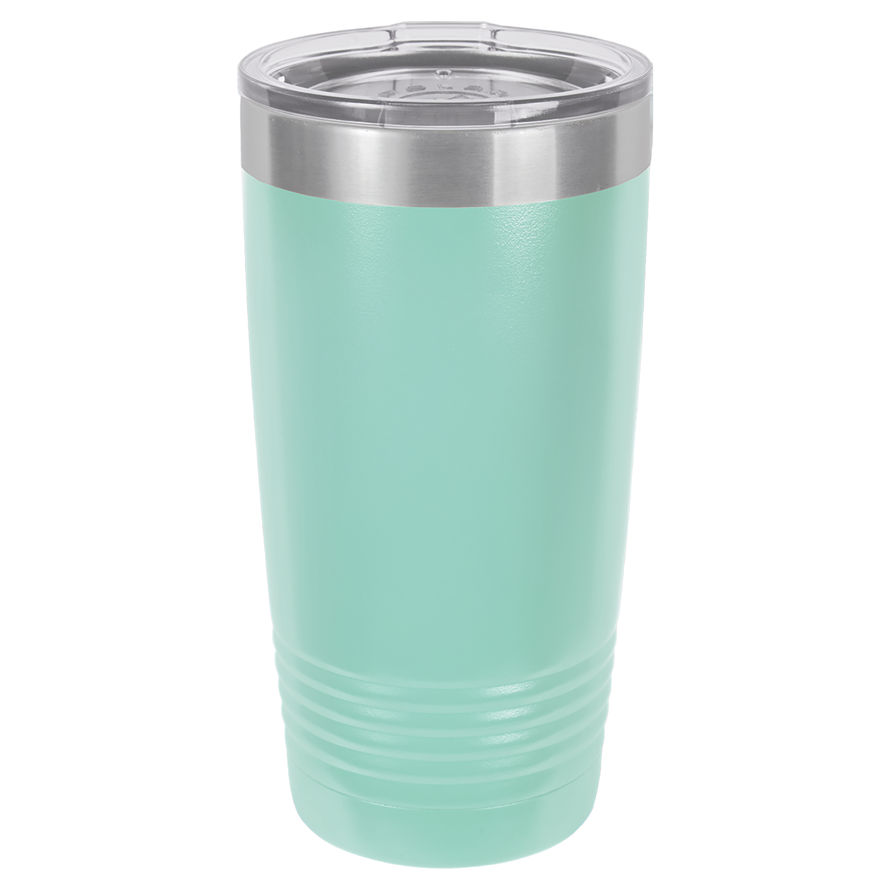 Teal 20oz. insulated tumbler with a clear slider lid.