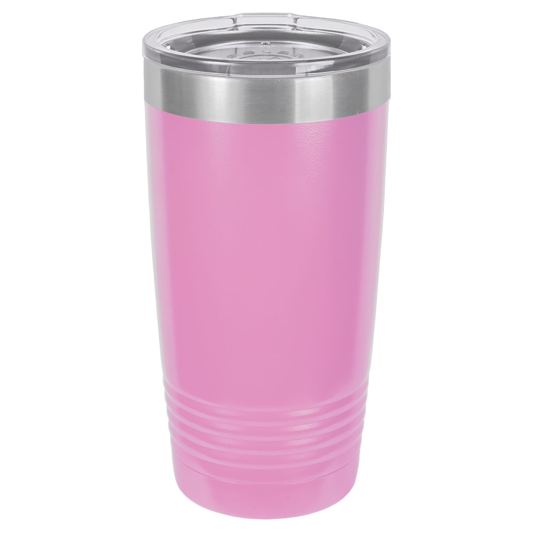 Light Purple 20oz. insulated tumbler with a clear slider lid.