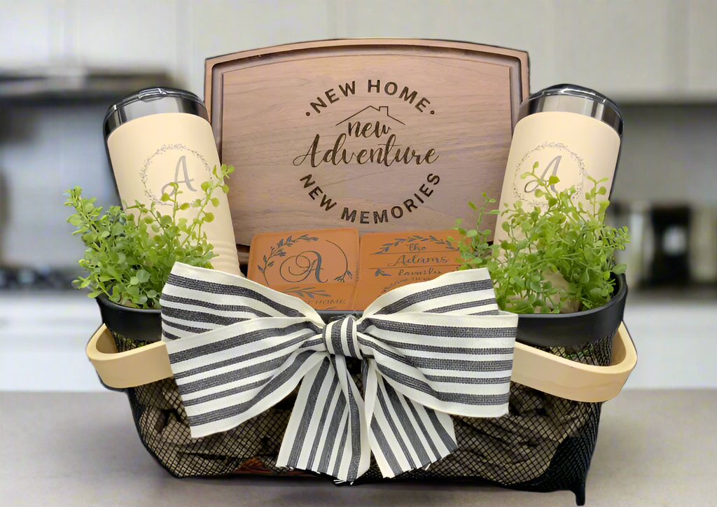 Welcome Home Walnut Basket